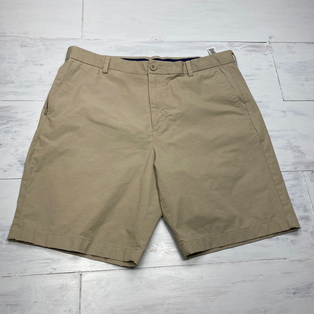 Vineyard Vines OTG On-The-Go Shorts Mens 36 Khaki Tan Performance Stretch Golf